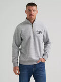 Wrangler Men's Longhorn Quarter Zip Pullover, 112384016