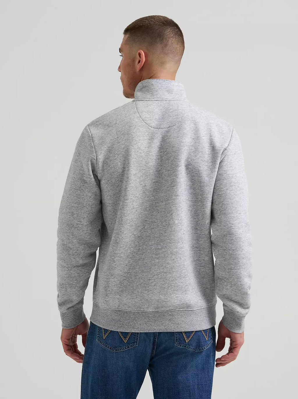Wrangler Men's Longhorn Quarter Zip Pullover, 112384016