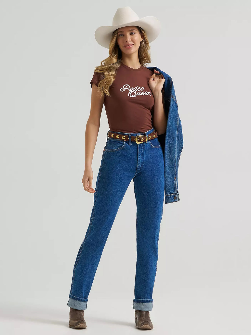 Wrangler Rodeo Queen Shrunken Band Tee, 112384060