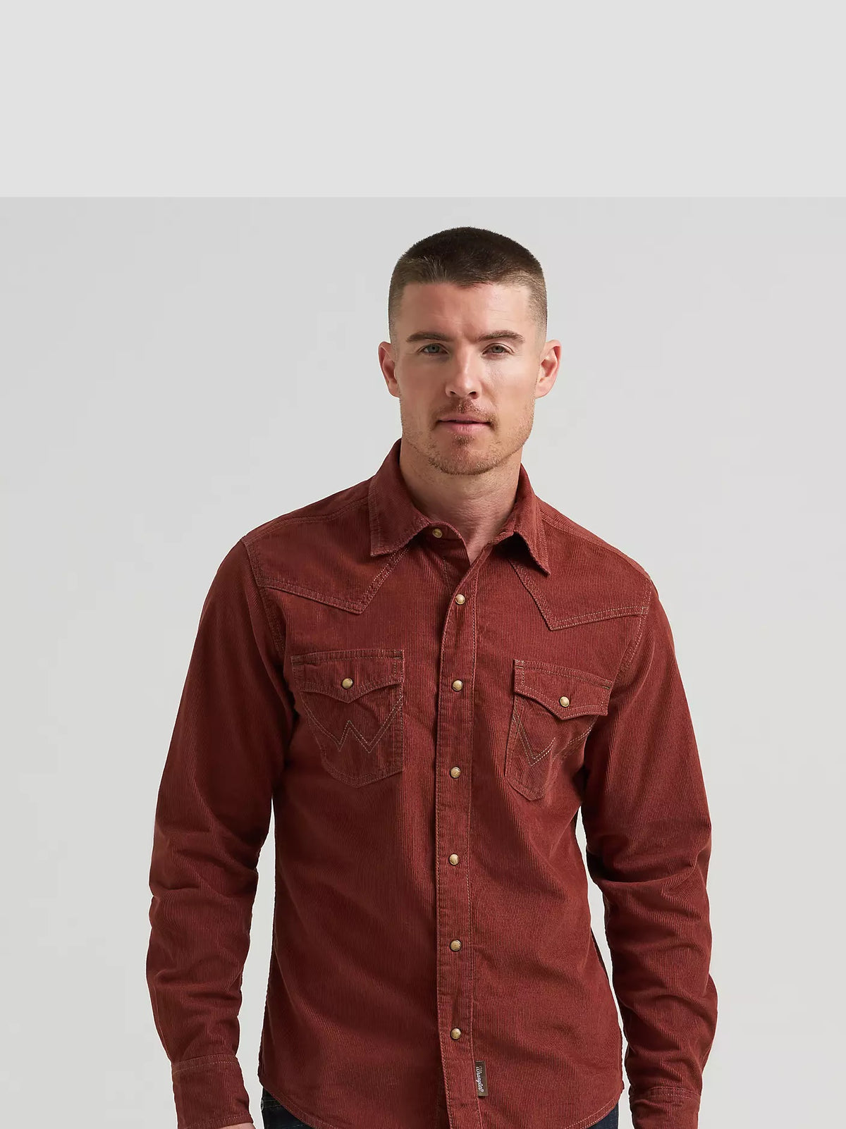 Wrangler® Men's Retro® Premium Western Snap Corduroy Shirt, 112384767