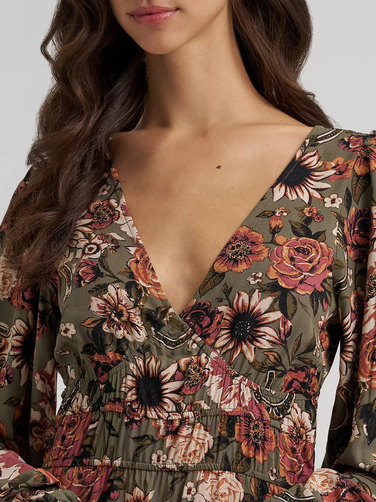 Wrangler Women's Wrangler Floral Smocked Dress, 112385317