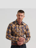 Wrangler® Men's Retro® Long Sleeve Sawtooth Snap Pocket Western Shirt, 112385596