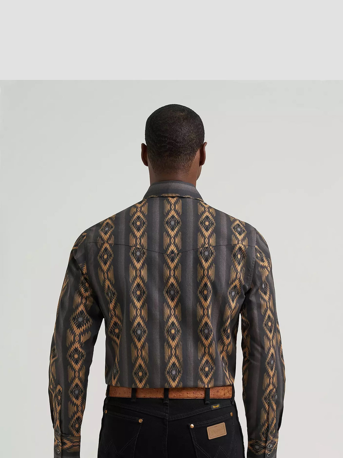 Wrangler® Men's Checotah® Long Sleeve Western Snap Printed Shirt, 112385791