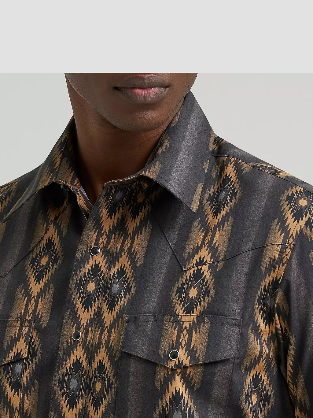 Wrangler® Men's Checotah® Long Sleeve Western Snap Printed Shirt, 112385791