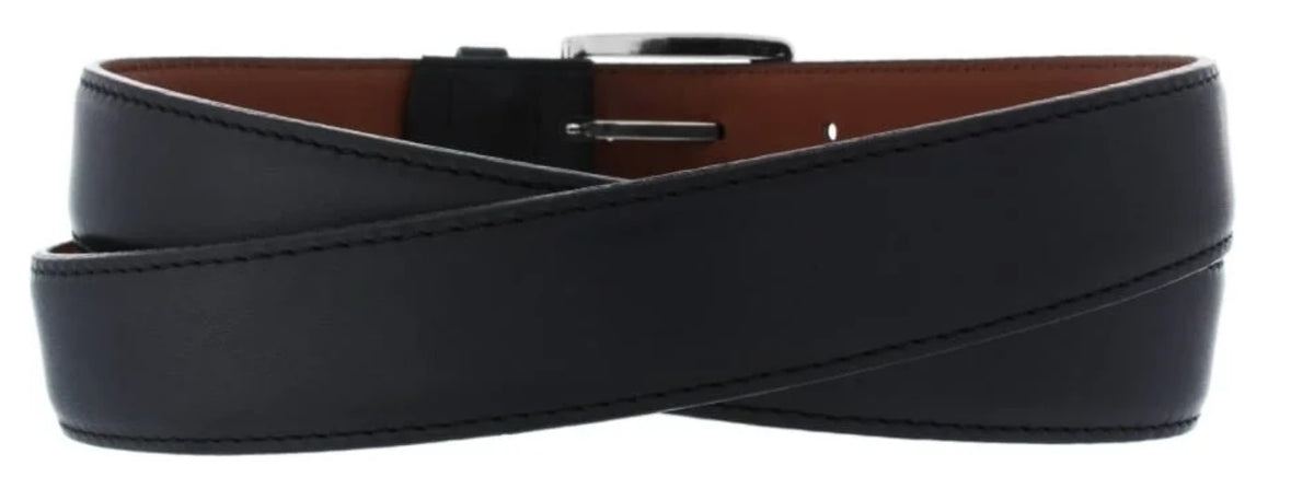 Men's Norton Dress Satin Buckle Belt, Black 20303