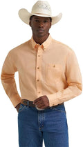 Wrangler Men's George Strait Peach Shirt, 2374608