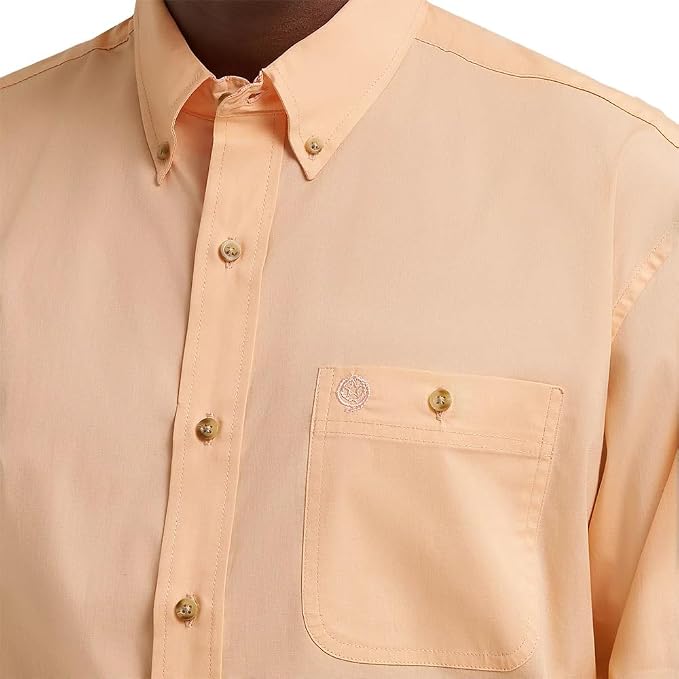 Wrangler Men's George Strait Peach Shirt, 2374608