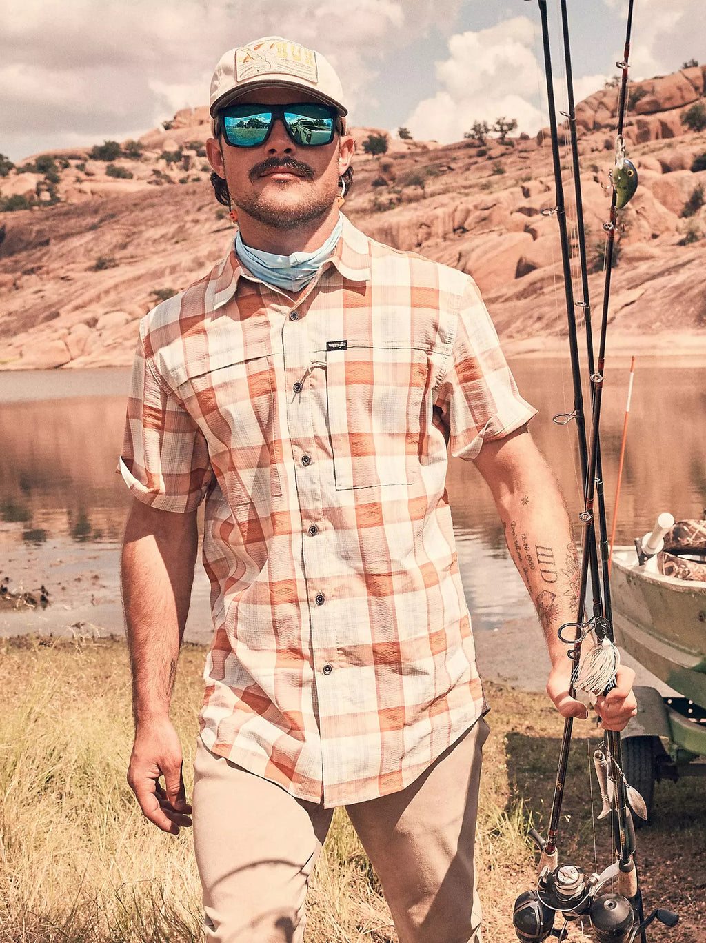 Wrangler Men's All Terrain Gear Men's Hike Shirt, 2375102