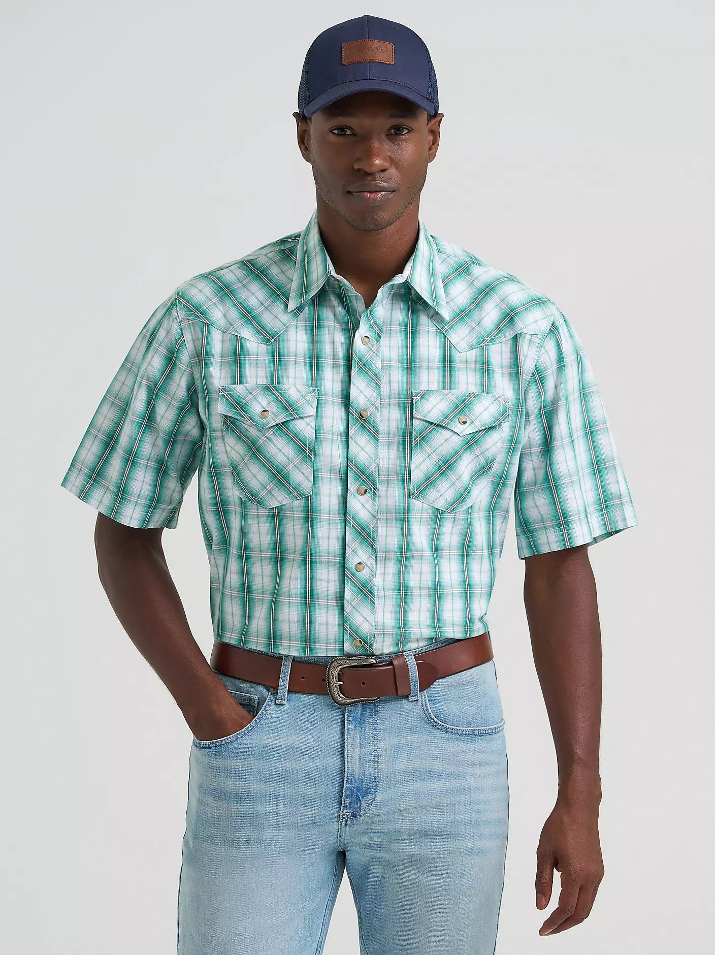 Wrangler Men's 20X® Competition Advanced Comfort Short Sleeve Western Snap Shirt, 2378710