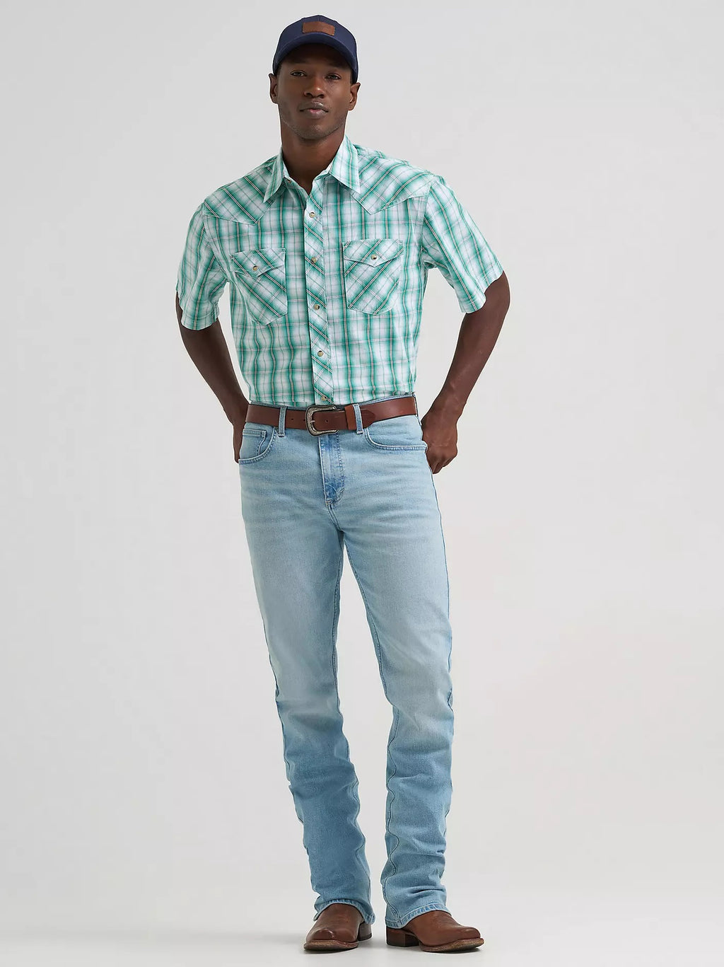 Wrangler Men's 20X® Competition Advanced Comfort Short Sleeve Western Snap Shirt, 2378710
