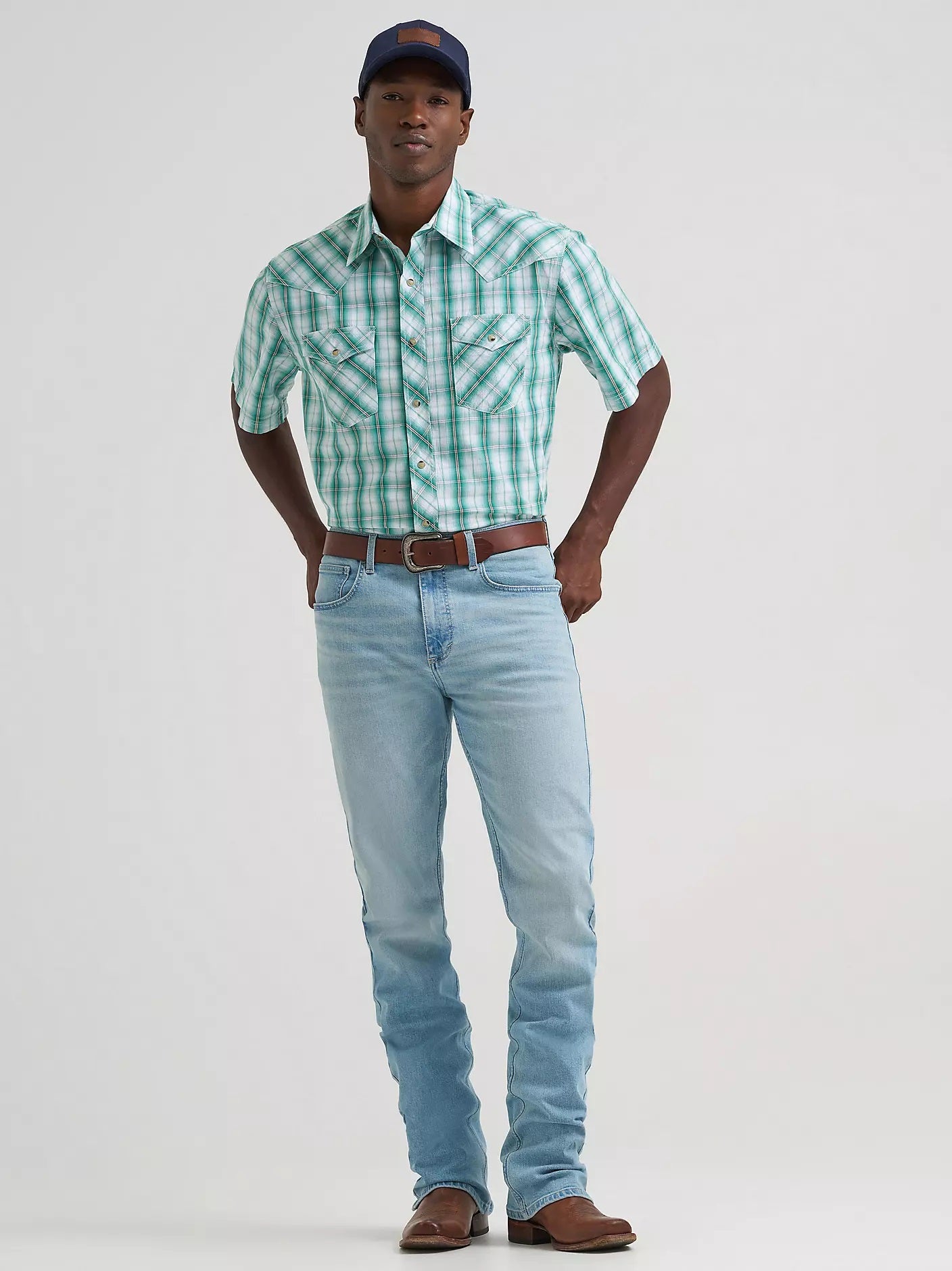 Wrangler Men's 20X® Competition Advanced Comfort Short Sleeve Western Snap Shirt, 2378710