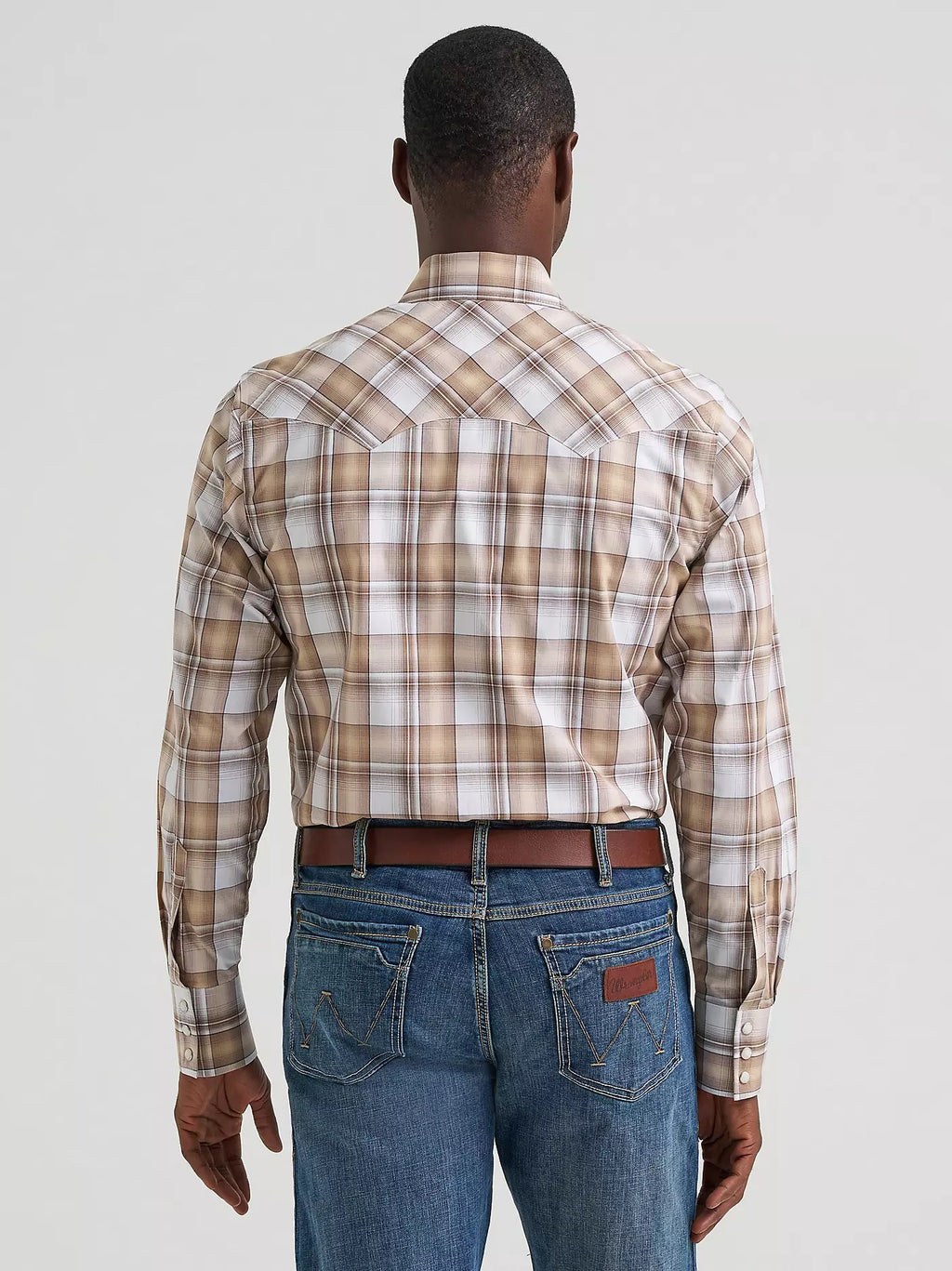 Wrangler Men's Retro® Long Sleeve Sawtooth Snap Pocket Western Shirt, 2378927