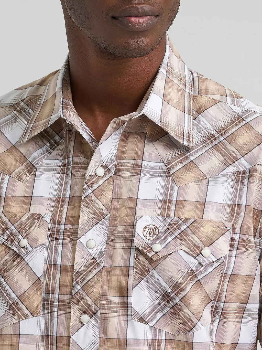 Wrangler Men's Retro® Long Sleeve Sawtooth Snap Pocket Western Shirt, 2378927