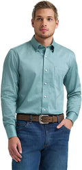 Wrangler Men's Cody Johnson Green Printed Long Sleeve Shirt, 2378968