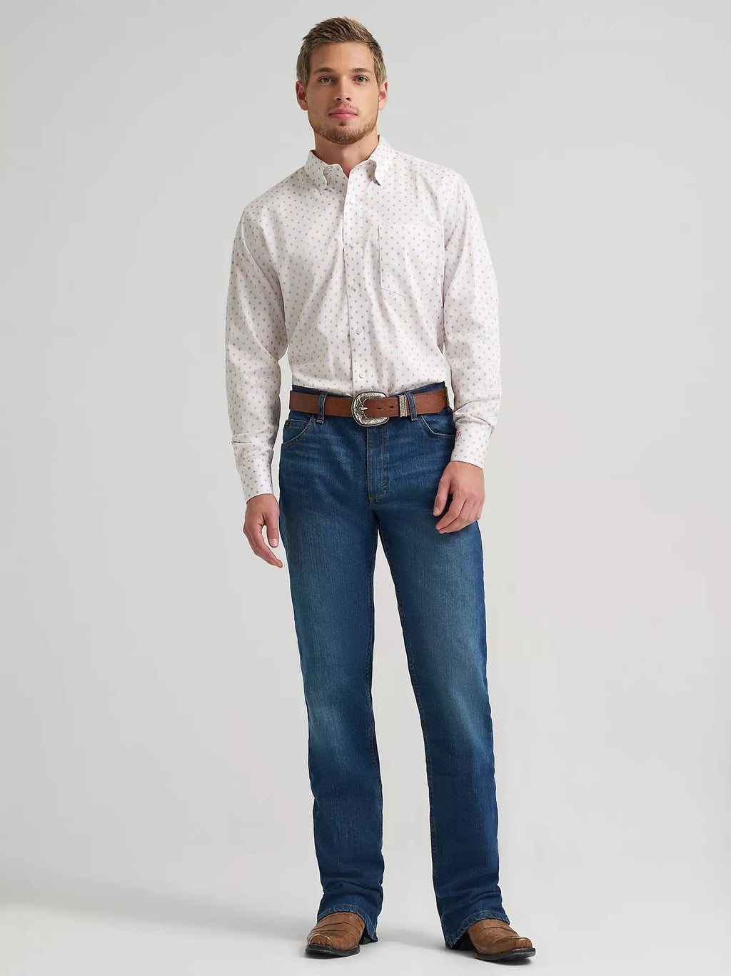 Wrangler Men's Cody Johnson One Pocket Button Down Shirt, 2378972