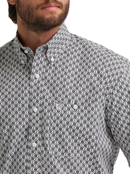 Wrangler® Men's George Strait™ Short Sleeve One Pocket Button Down Shirt, 2379058