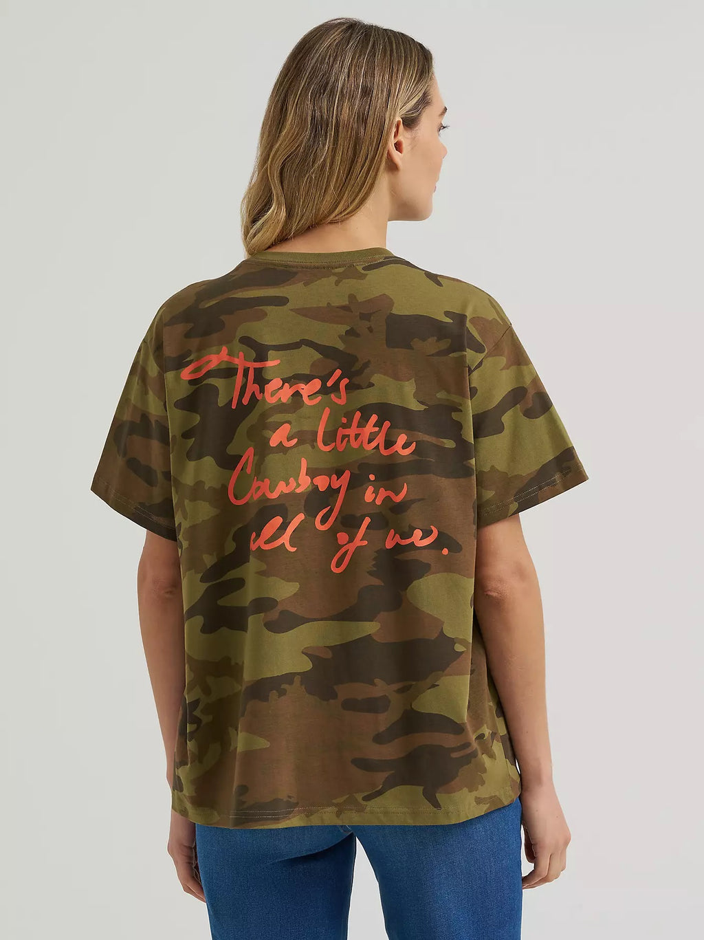 Wrangler Women's Cowboy Camo Girlfriend Graphic Tee, 384029