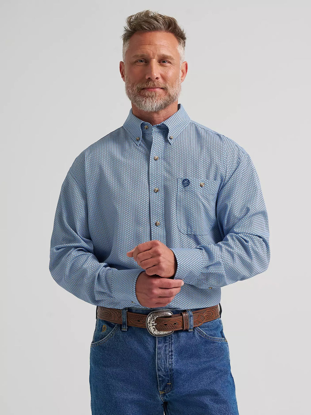 Wrangler Men's George Strait™ Performance Button Down Shirt, 385377