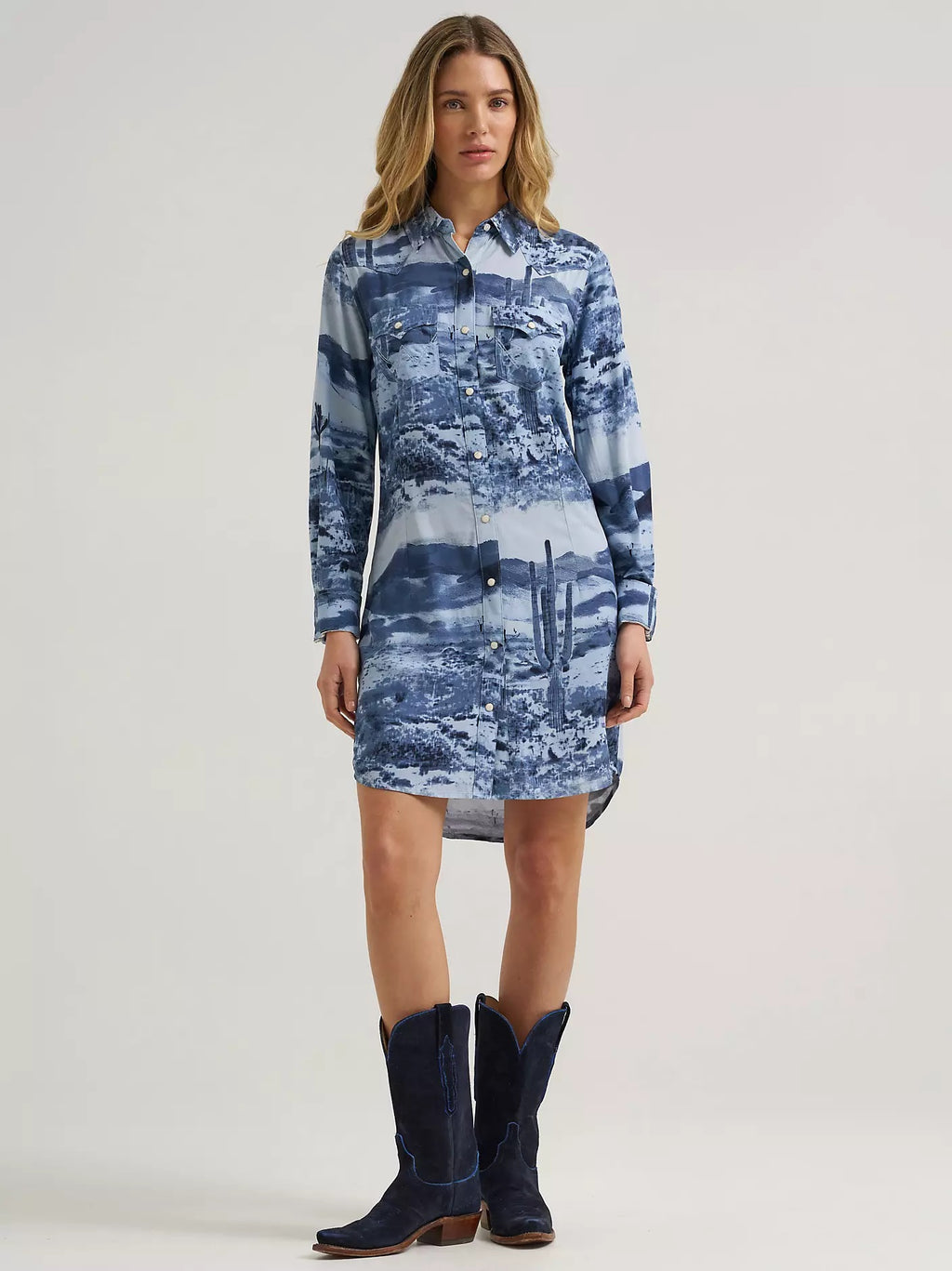 Wrangler Women's Wrangler Scenic Western Snap Dress, 385401