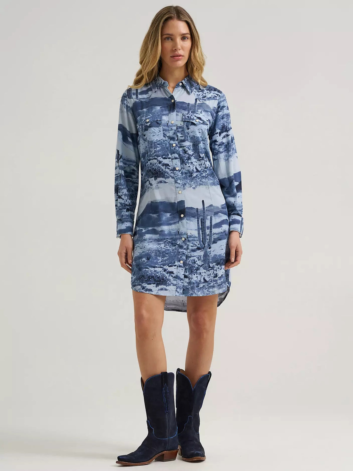 Wrangler Women's Wrangler Scenic Western Snap Dress, 385401