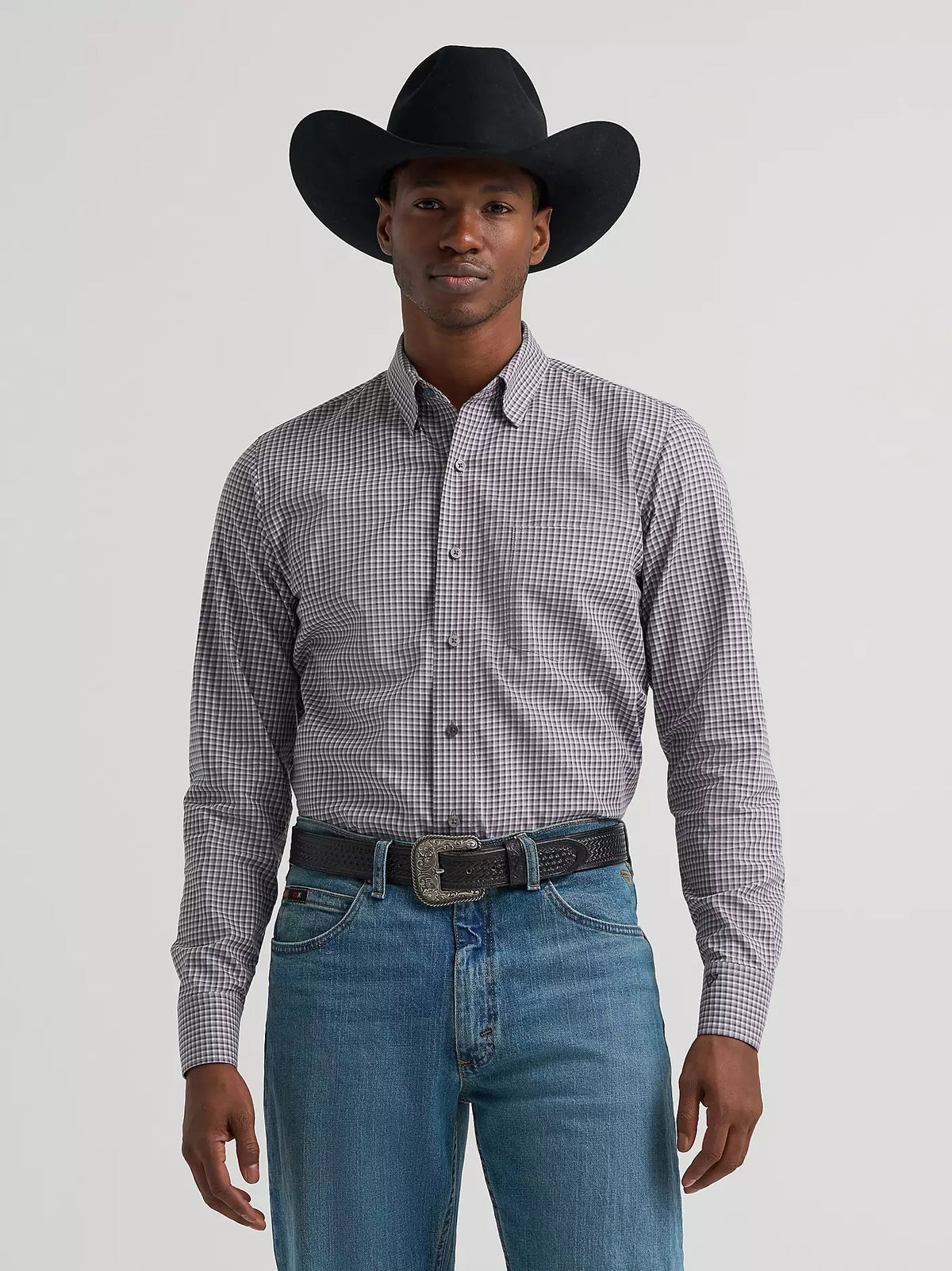 Wrangler Men's Cody Johnson One Pocket Button Down Shirt, 385471
