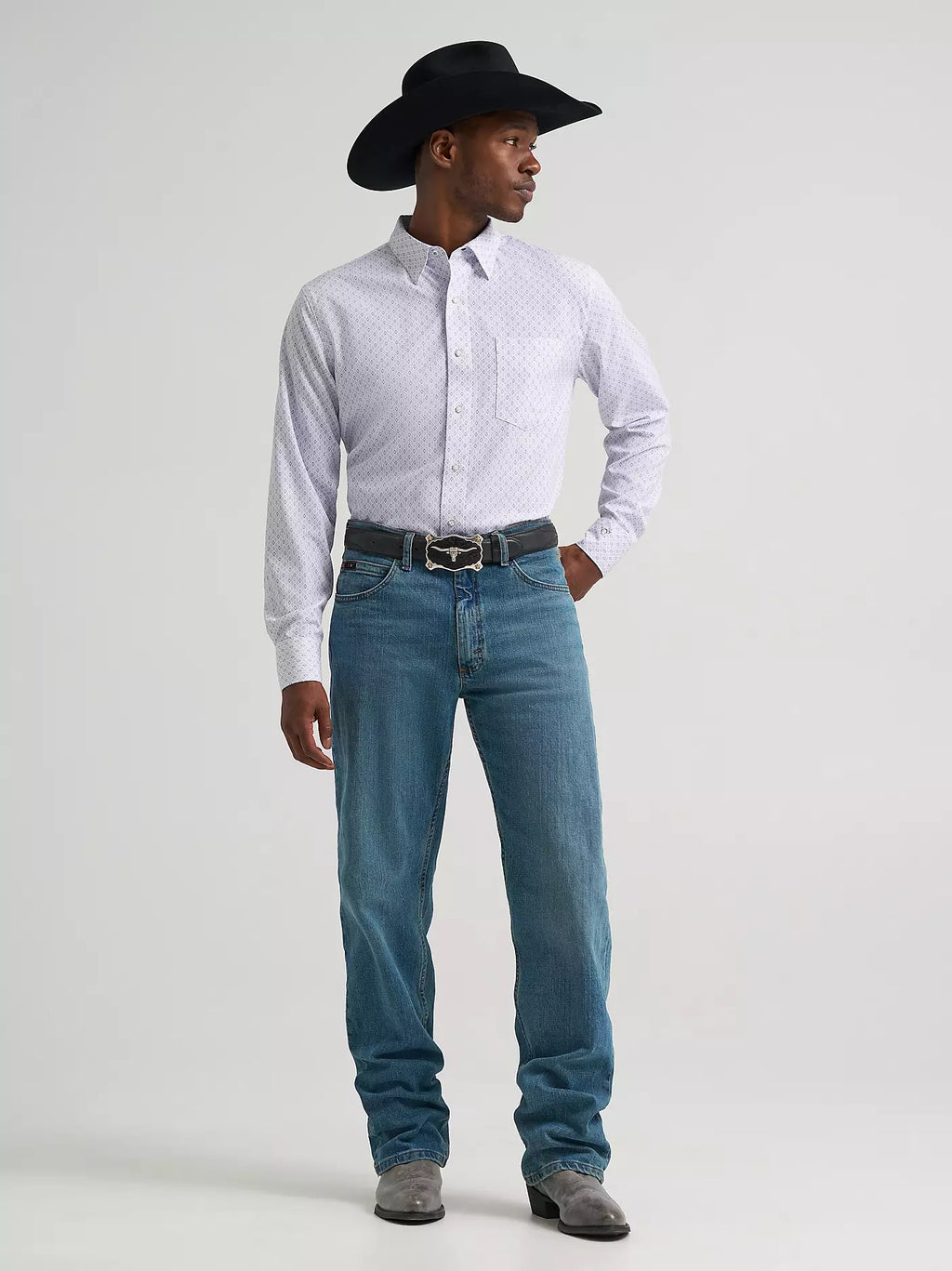 Wrangler Men's Cody Johnson Performance Button Down Shirt, 385477