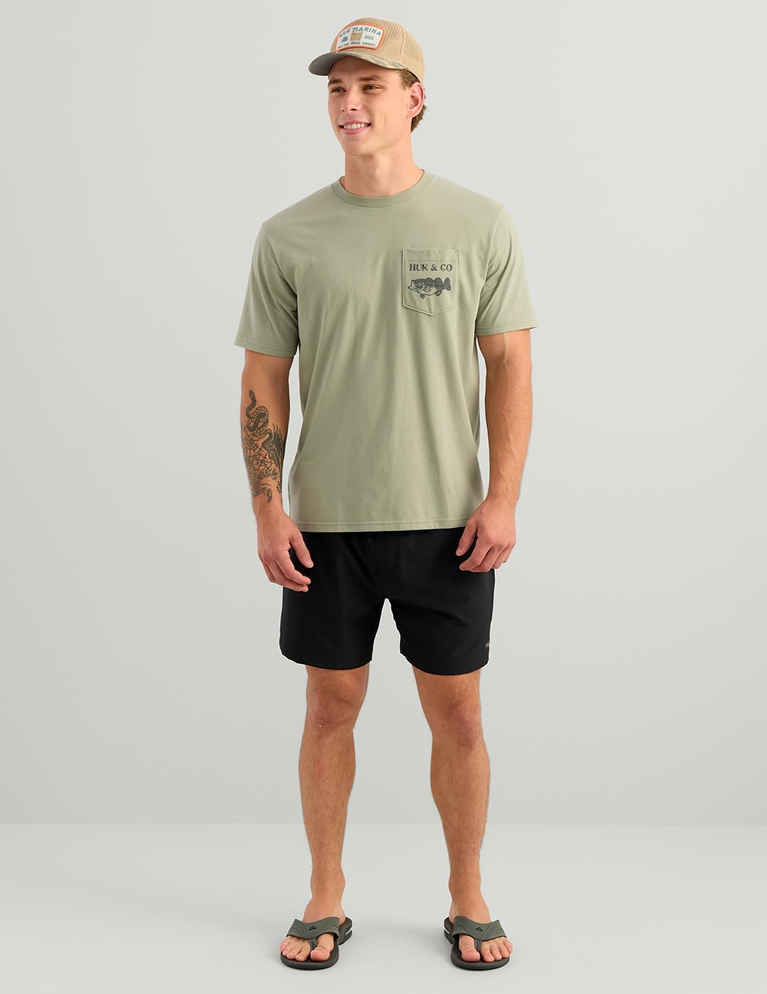 Huk and Co Pocket Tee, H1000577-383