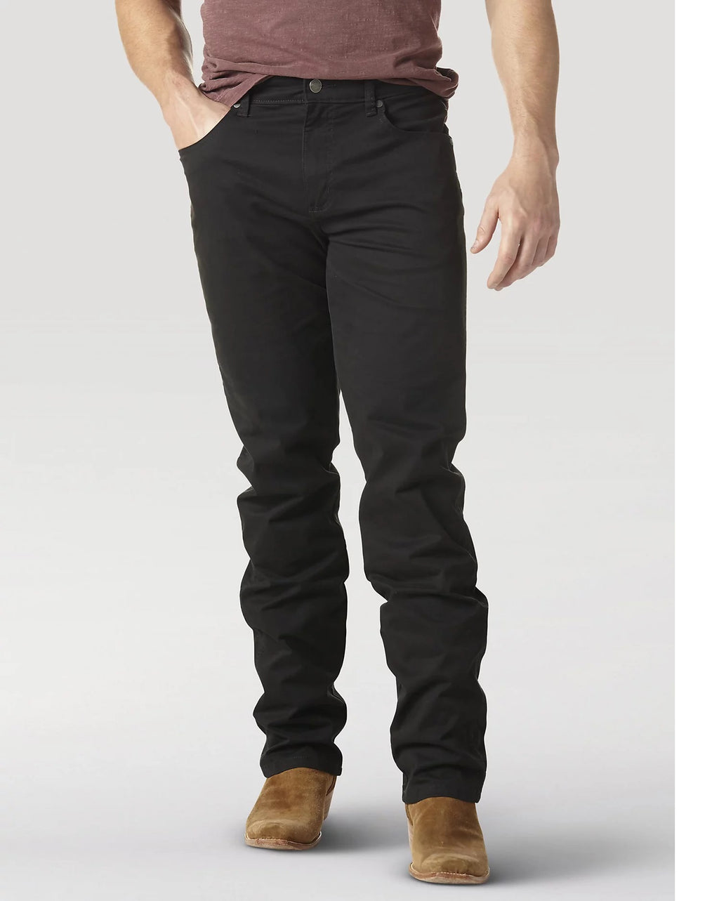 Wrangler Men's Wrangler Retro® Slim Fit Straight Leg Pant, Black 58240