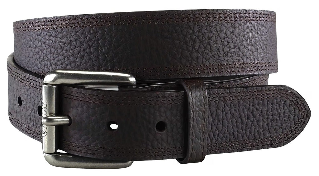 ARIAT Men's Triple Row Stitch Belt with Removable Roller Buckle, A10004630