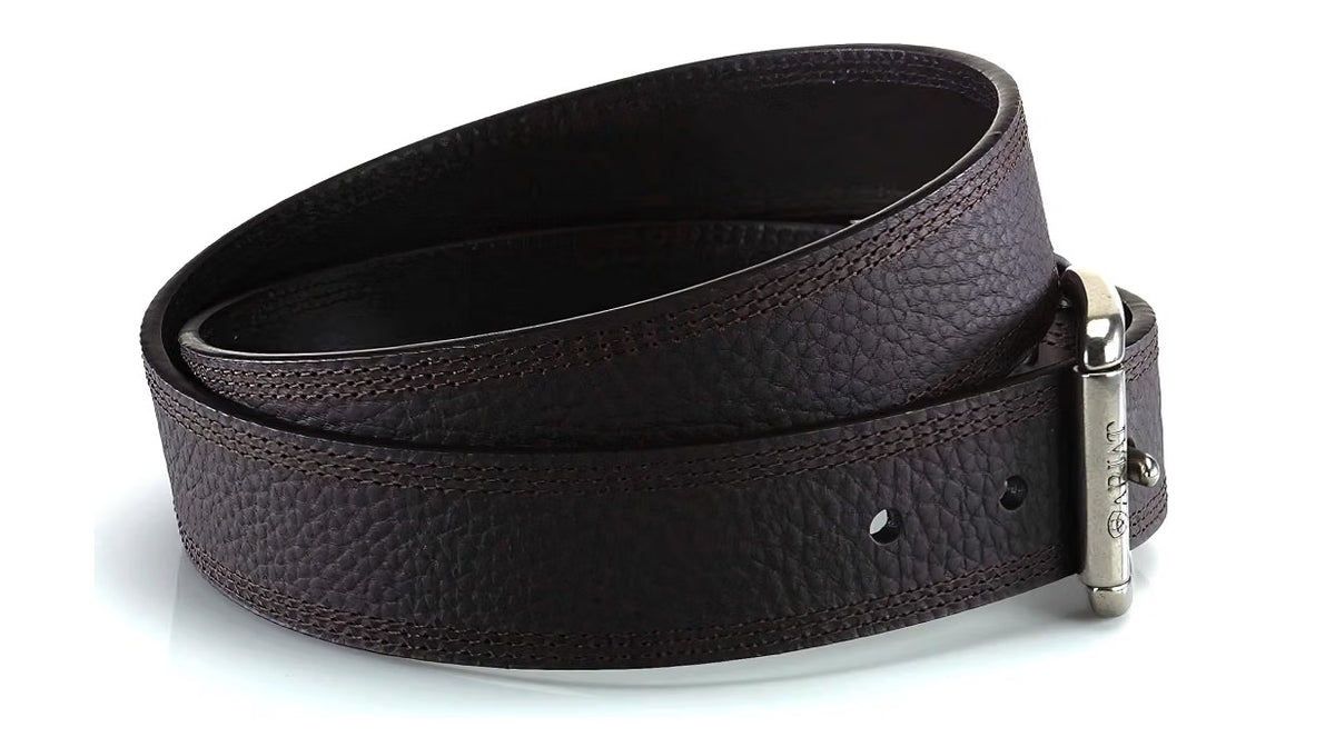ARIAT Men's Triple Row Stitch Belt with Removable Roller Buckle, A10004630