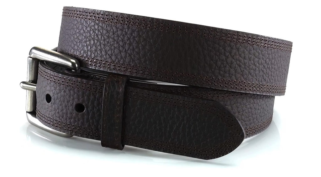 ARIAT Men's Triple Row Stitch Belt with Removable Roller Buckle, A10004630