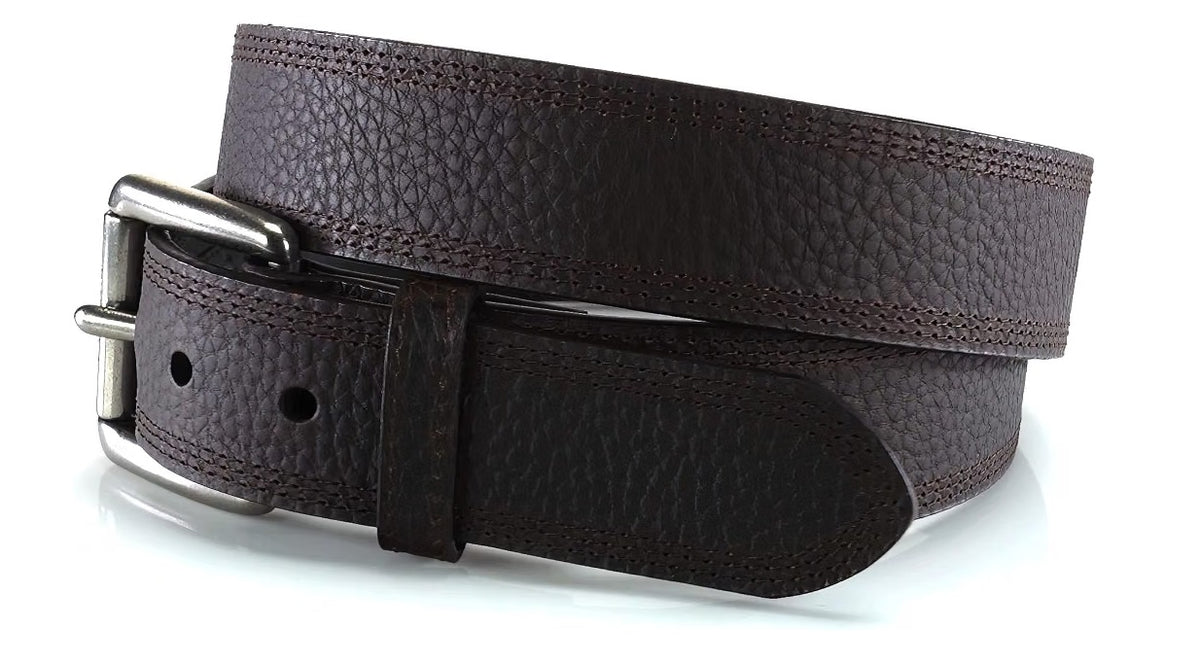 ARIAT Men's Triple Row Stitch Belt with Removable Roller Buckle, A10004630
