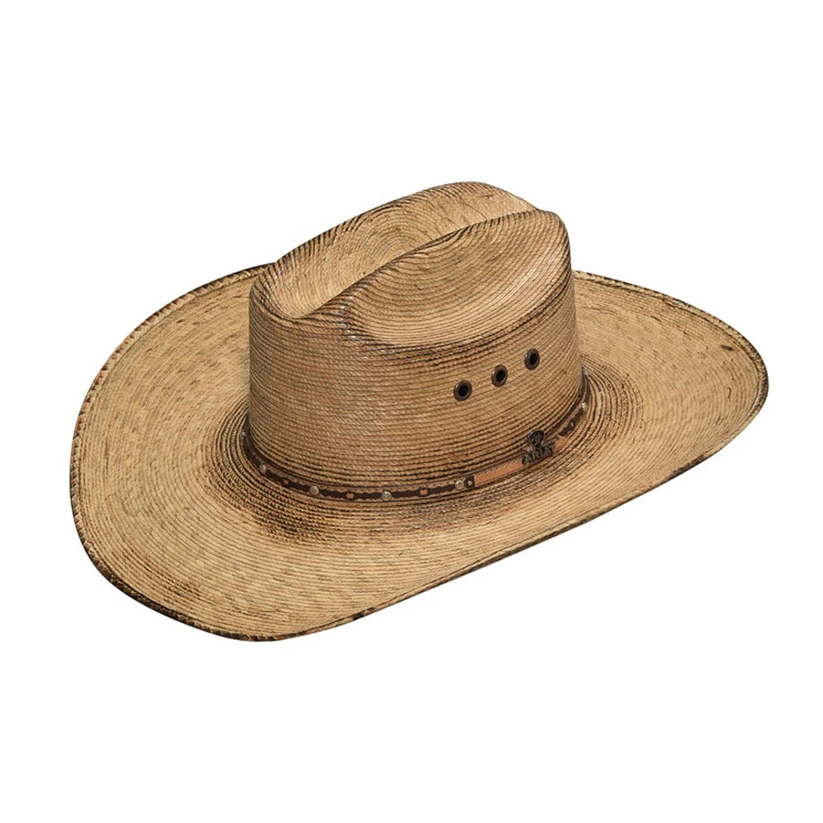 Ariat Fired Palm Cattleman Straw Cowboy Hat, A65102