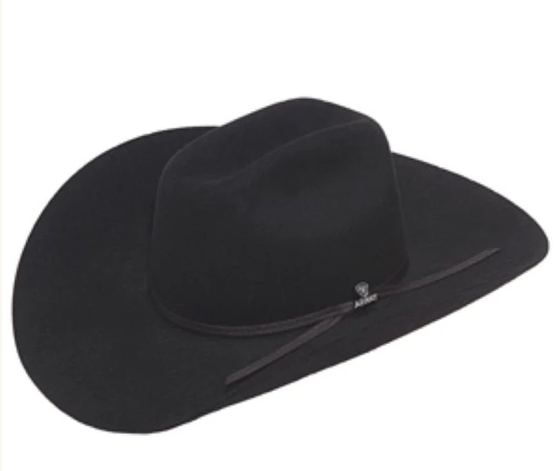 Ariat Black 6X Rabbit Fur Cowboy Hat, A7630001