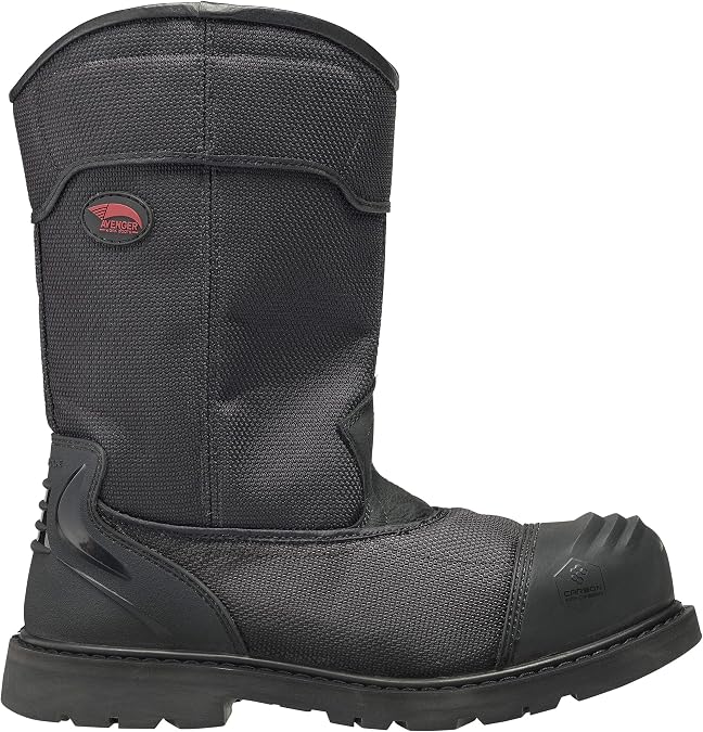 Avenger Men's Hammer 11" Wellington Carbon Toe Puncture Resistant Waterproof Work Boot, A7800