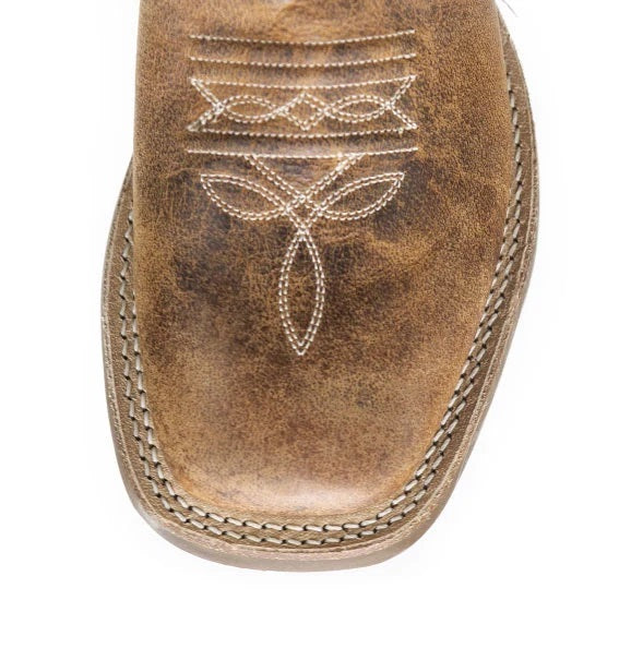 Old West Child's Brown Leather Western Cowboy Boots, BSC1979