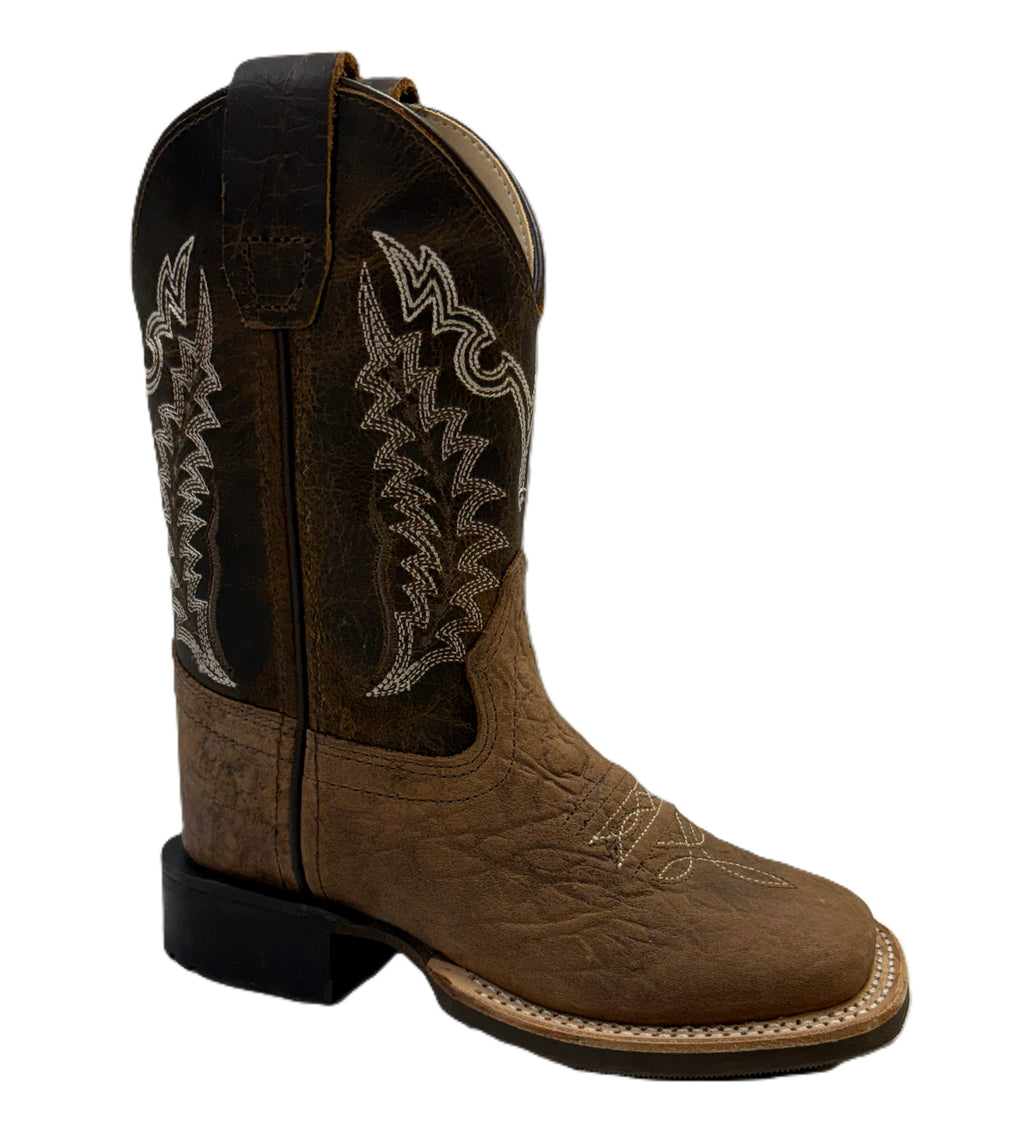Old West Childs Elephant Print Boots, BSC1981