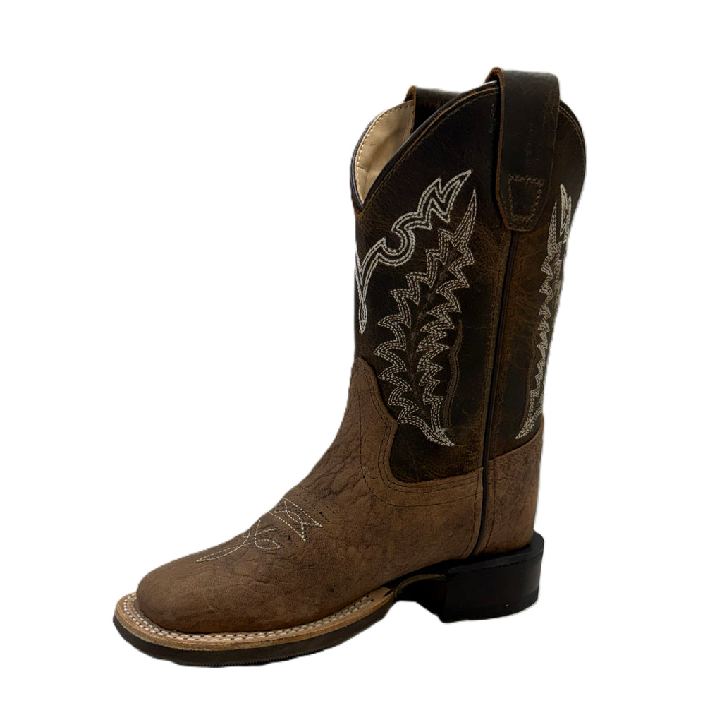 Old West Childs Elephant Print Boots, BSC1981