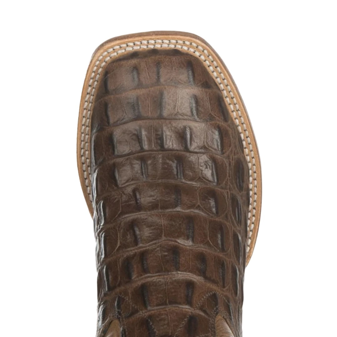 Old West by Jama Youth Brown Horn Back Gator Tan Canyon Western Boots, BSY1830