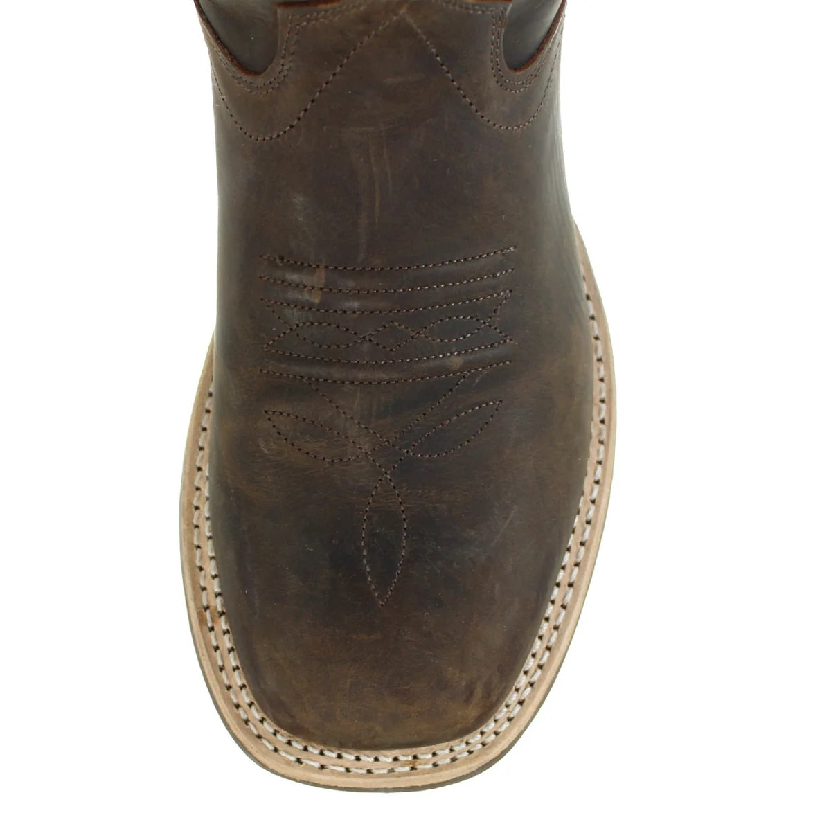 Old West Childs Distressed Brown Square Toe Boots, BSC1904