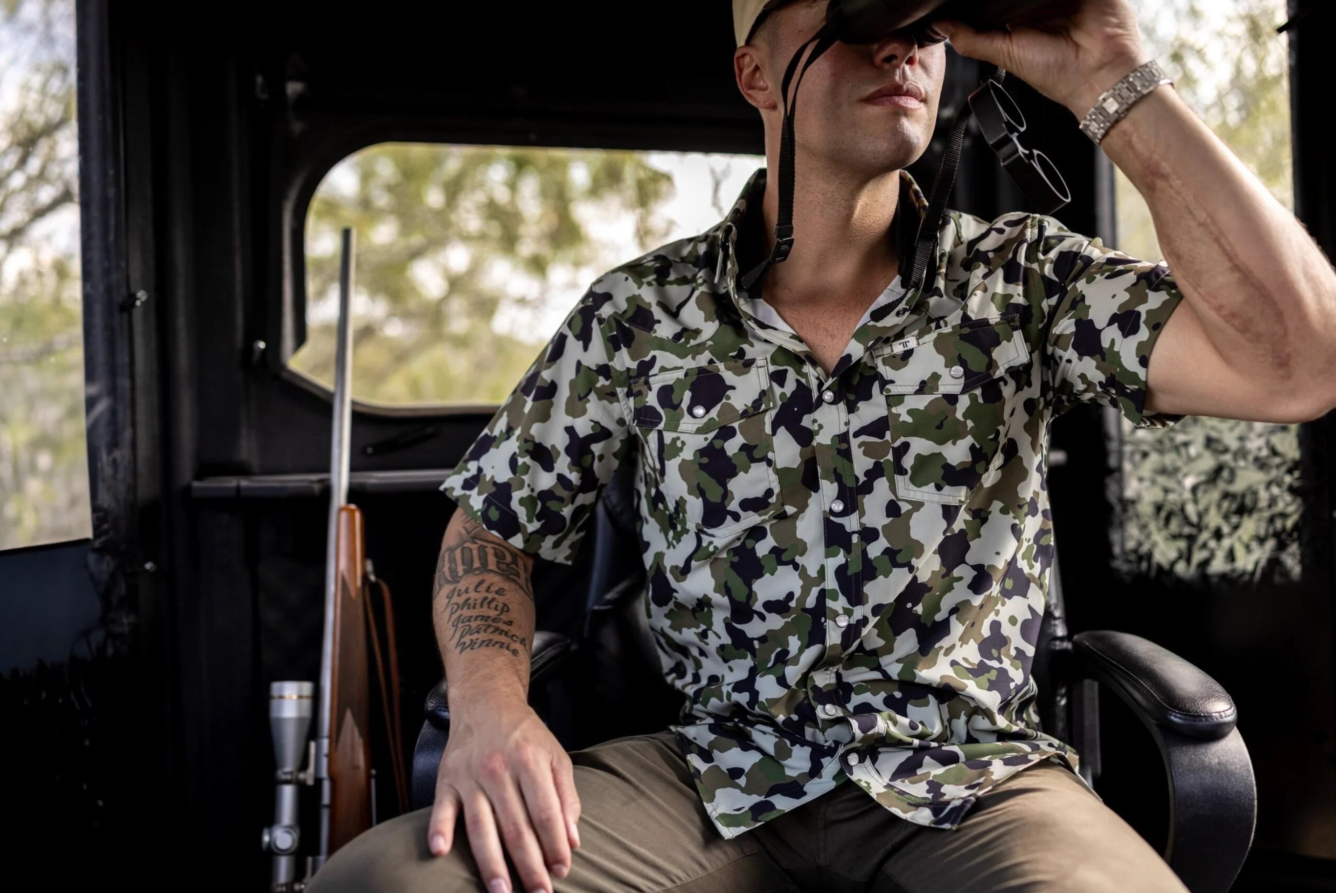 Ferrel Camo 2.0 Short Sleeve Snap Shirt, FPS1002322