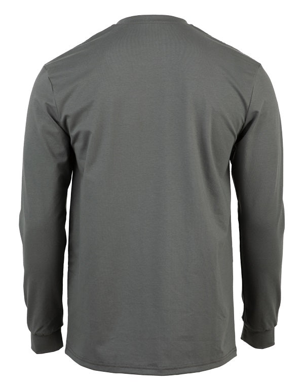 Lapco FR Henley Tee | 7oz. 100% Cotton Jersey Knit | Grey FRT-HJE 6GY