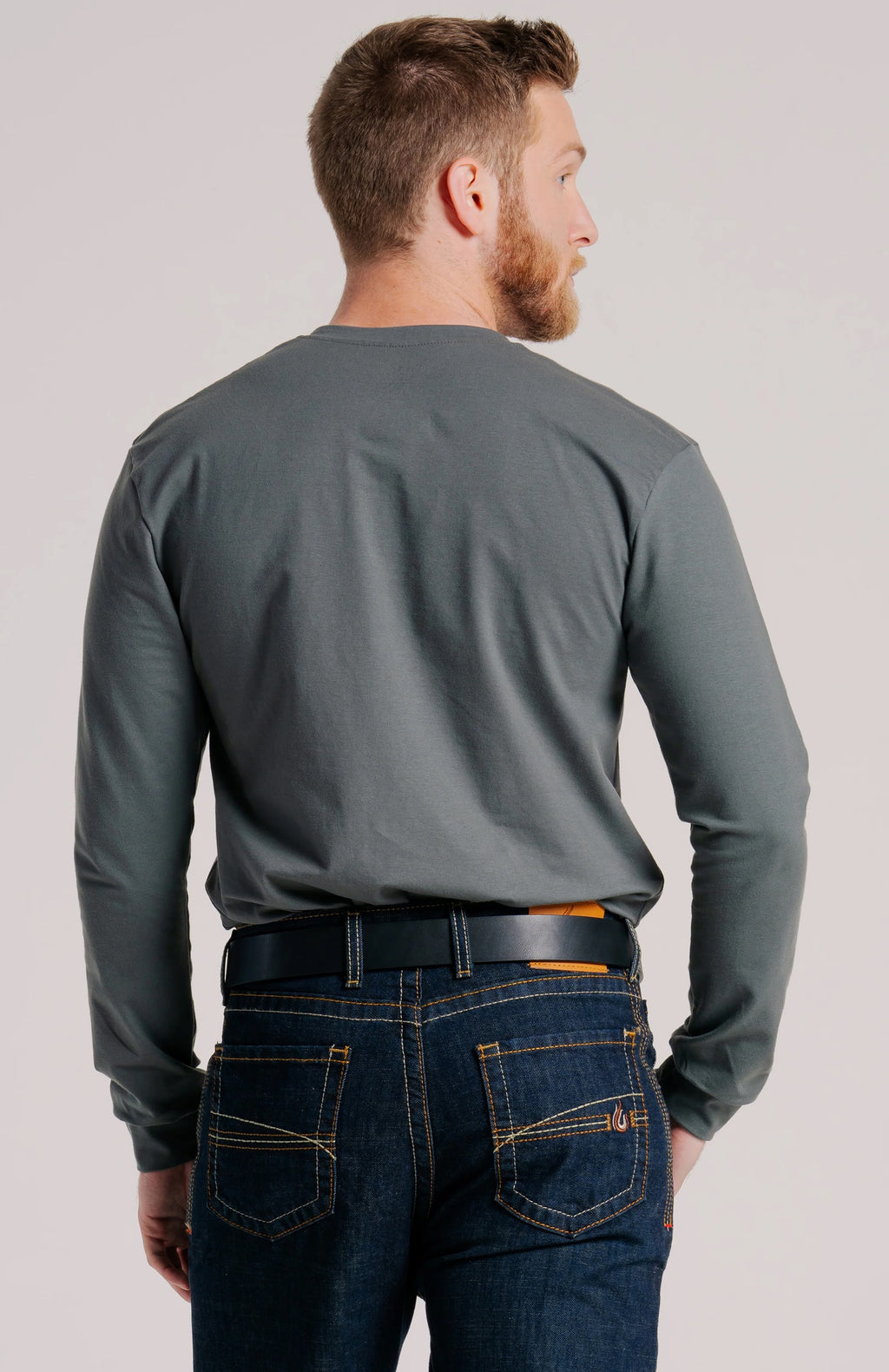 Lapco FR Henley Tee | 7oz. 100% Cotton Jersey Knit | Grey FRT-HJE 6GY