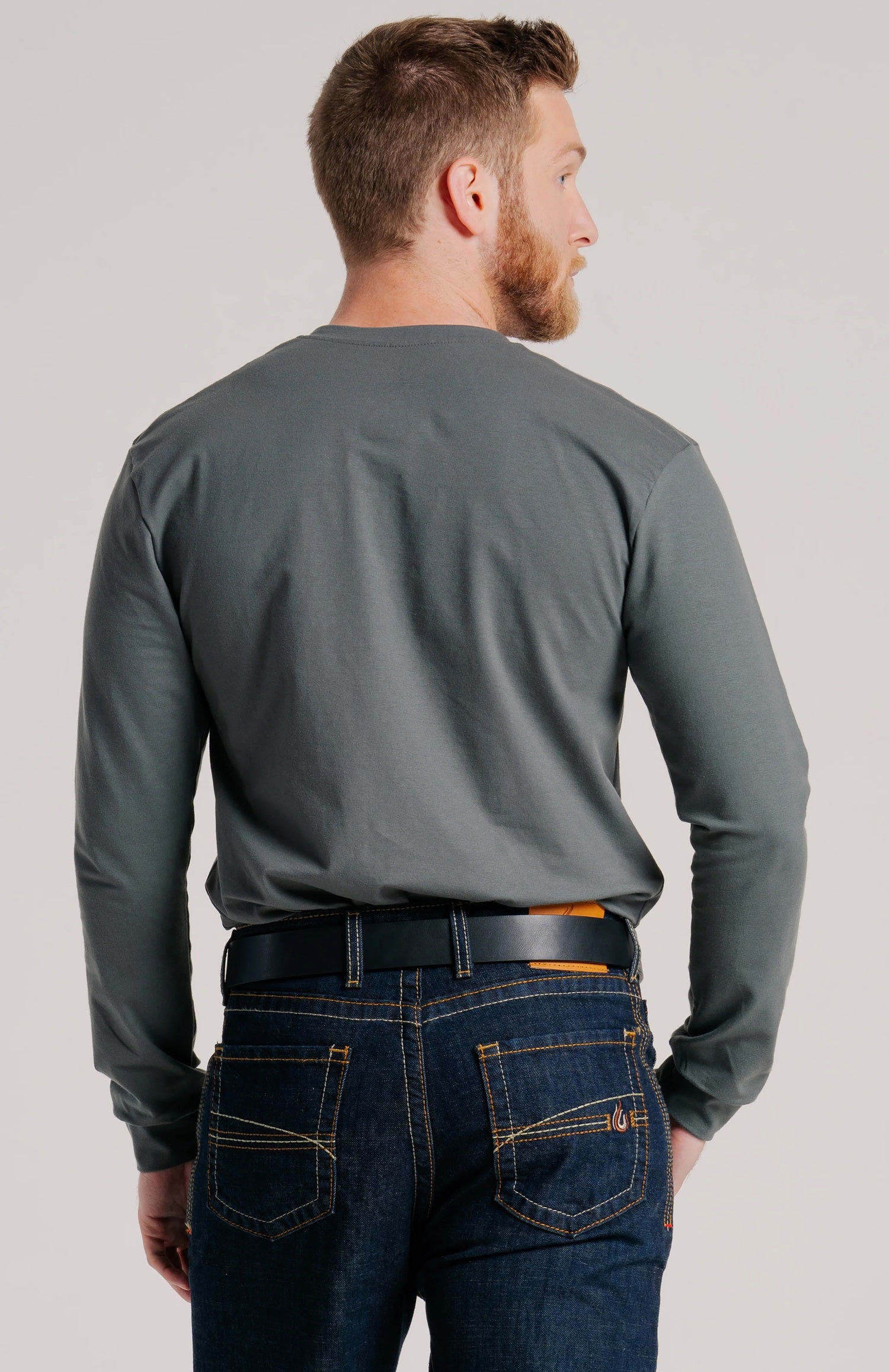 Lapco FR Henley Tee | 7oz. 100% Cotton Jersey Knit | Grey FRT-HJE 6GY
