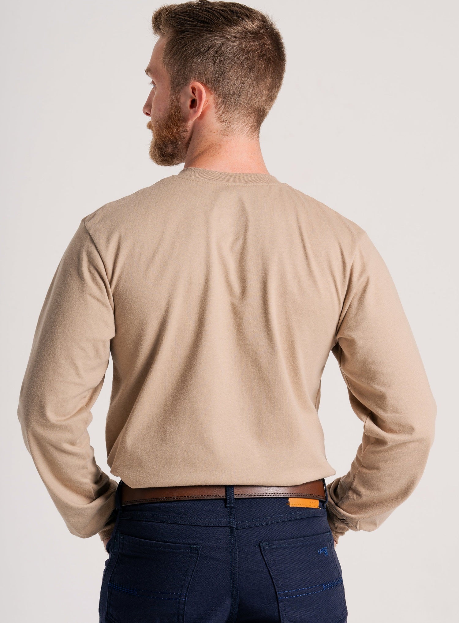 Lapco FR Henley Tee | 7oz. 100% Cotton Jersey Knit | Khaki FRT-HJE 6KH