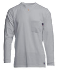 Lapco FR Pocket T-Shirt | 6oz. 93/7 Knit | Gray FRT-USHLSP6-GY