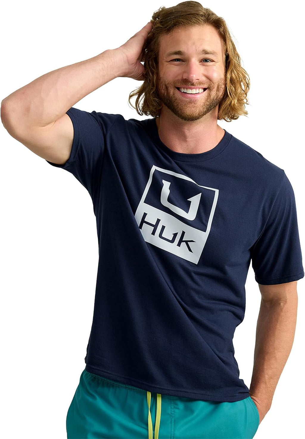 HUK Mens Performance Fishing Logo Tee, H1000427-413