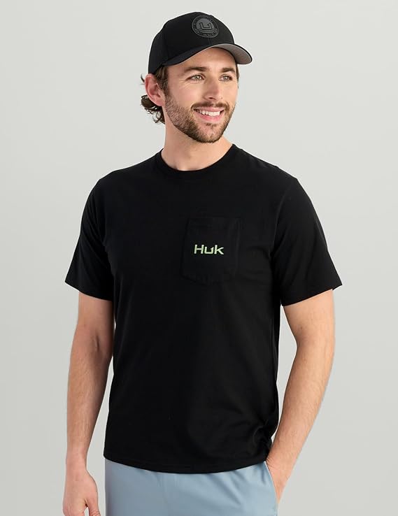HUK Men's Kc Scott Pocket Tee, H1000572-001