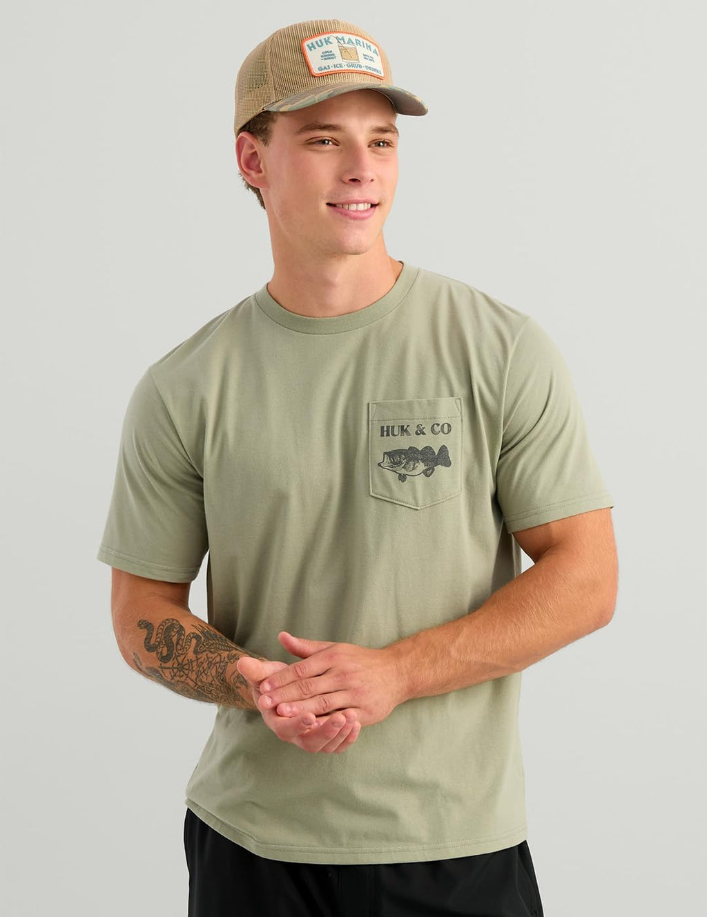 Huk and Co Pocket Tee, H1000577-383