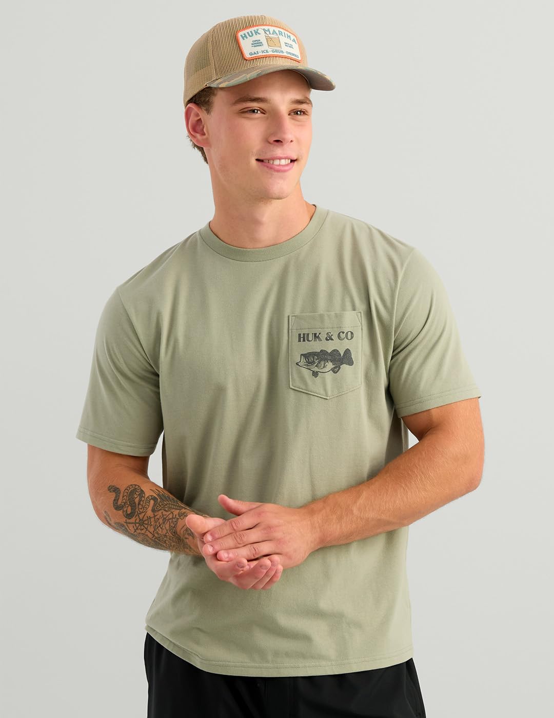 Huk and Co Pocket Tee, H1000577-383